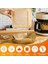 Airfryer Pişirme Kağıdı, Fritöz Yağlı Kağıdı, Yanmaz Kağıt 50 Adet (Kare) 5