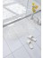 Mark Premium Serisi Banyo - Küvet Içi Kaydırmaz Vantuzlu Ayak Desenli Paspas 66,5 x 36,5 Cm, Beyaz 2
