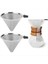 Chemex (6 8 10 Cup) ve Hario V60 02 ve 03 Damlatıcılarla Uyumlu 2&#39 Li Paket Kahve Filtreleri Kahve Filtrelerinin Üzerine Dökün (Yurt Dışından) 2