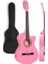 CG-395PK Pembe Renk Kesik Klasik Gitar 4/4 Yetişkin Boy Sap Ayarlı Full Set 3