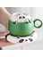 Bambu Panda Filtre Çay Ayırıcı Fincan Japon Çay Demlik ile Kupa Ev Çay Makinesi Ofis Su Bardağı Çay Seti (Yurt Dışından) 5