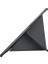 Pad 7/7 Pro 11,2 Inç ile Uyumlu Kılıf Üçgen Tri Folding Kalem Bölmeli Standlı Kılıfı (Siyah) 2