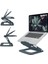 Ergo Ayarlanabilir Çok Açılı Laptop Standı, Koyu Gri 1