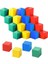 Ahşap Küp Bloklar 3x3 cm 16 Adet Ahşap Renkli Kare Blok Eğitici Geliştirici Oyuncak Küp Matematik Birim Küpleri 1