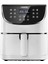 Airfryer 100 Tarif Yemek Kitabı, 1700-WATT Max Xxl 5,5 L Dijital Dokunmatik Hava Fritözleri 11 Ön Ayarlı Fırın, Yağsız Sıcak Ocak, Yapışmaz Sepet, Beyaz 1