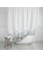 Home Kır Banyo Perdesi 180X200CM Tek Kanat Duş Perdesi, Renkli Çiçekli Banyo Duş Perdesi, Halkalı Perde 2
