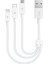 Alumicable Mini Trio Lightning Micro USB 30CM Şarj Kablosu, Beyaz 2