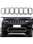 7pcs Araba Ön Izgara Izgara Halka Kapak Ekleri Koruyucular Koruyucular Çerçeve Trims Kiti Grand Cherokee 2017-2021 68317863AA (Yurt Dışından) 5