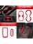 18PCS Dekoratif Çerçeve Yüzüğü Merkezi Kontrol Iç Araç Aksesuarları Jeep Wrangler Kırmızı (Yurt Dışından) 3