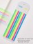 Post-It Sticky Notes Şeffaf Renkli Yapışkan Postit Not Kağıdı Etiketi Uzun Şeritler (Renk 5) 3