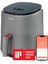 Air Fryer (Sıcak Hava Fritözü), 3.8 Litre Gri, 1500 W, 7 Özelleştirme Fonksiyonu, 75 - 230°C, 1 - 3 Porsiyon, Uygulama ve Ses Kontrolü ve Çevrimiçi Tarifler 1