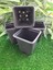 Kare Saksı 100 Adet 8X8X9 cm Siyah Vakum Saksı 4