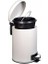 Paslanmaz Elit Pedallı Çöp Kovası Beyaz 5 Lt (000301-2) 3