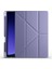 Samsung Galaxy Tab S9 ile Uyumlu Kılıf Tri Folding Silikon Kalem Bölmeli Katlanabilir Standlı Pu Deri Yumuşak Kapak, Tablet Kılıfı [kalem Alanı, Akıllı Kapak, Uyku Modlu] - Mor 1
