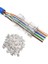 Yeni Nesil Delikli Cat6/cat5 RJ45 Jack Konnektör Utp 100 Adet 4381 1