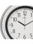 Glx-82-G Dekoratif Kasa Sessiz Akar Mineral Cam Duvar Saati, Beyaz, 35 cm 3