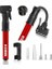 KB2203 87 Psı Bisiklet Lastik Şişirme Taşınabilir Mini El Pompası ve Bisiklet Montaj Aparatı, Kırmızı/siyah 2