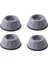 Gürültü Engelleyici ve Kaymaz Titreşim Önleyici Kauçuk Ayak Pedleri Çamaşır Makinesi Stoper 4'lü Set, Gri 1