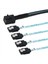 4x Dahili Mini Sas - Sata Kablosu SFF-8643 - Raid Denetleyici Sabit Sürücüsüyle Uyumlu Sata Ileri Koparma (3 3ft) (Yurt Dışından) 4