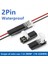 100 Adet 2pin Yönlü Fiş Su Geçirmez Elektrik Konnektörü Araba Teli Kablo Elektrik Konnektör Şerit Terminal Bağlantısı (Yurt Dışından) 3