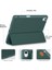 Ipad Air 11INÇ 2024 Air 4-5-6.nesil 10.9 ile Uyumlu Kılıf Pen Charge Kalem Bölmeli Orj Kapak Case, Koyu Yeşil 4