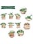 Bebek Yoda 6 Adet Pasta Figürleri Seti Star Wars Grogu Mini Figürler Pasta Dekorasyonu Çocuklar Için 3