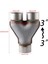 Çift Egzoz Ipuçları Araba Egzoz Y Borusu Çift Çıkışlı Susturucu Ucu 409 Paslanmaz Çelik 3 Yollu Boru Araba Kuyruk 51 63 76 mm A3 (Yurt Dışından) 5