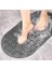 Masajlı Kaydırmaz Banyo Paspası (Siyah, Gri, Oval) 1