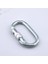 Oval Karabina Kilitli 10 mm Kanca Paslanmaz Çelik Kilit Tırmanma Kamp Ekipman Tırmanış Ip Askı Kilid 4
