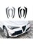 Araba Ön Tampon Spoiler Ayırıcı Kapak Yan Dudak Ayırıcı Trim Alfa Için Romeo Stelvio 2017+ Parlak Siyah (Yurt Dışından) 4
