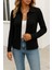 Kadın Uzun Kollu Yakalı Önden Düğmeli Triko Ceket 2