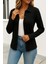 Kadın Uzun Kollu Yakalı Önden Düğmeli Triko Ceket 3