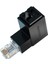 3x RJ45 Erkek Kadın Ethernet Adaptörü Ağ Genişletici 90 Derece Aşağı Viraj CAT5E Cat6 Cat8 Ethernet Kablo Konektörü (Yurt Dışından) 5