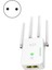 300M Ağ Tekrarlayıcı Wifi Sinyal Amplifikatör Güçlendirici Kablosuz Ağ Genişletici Dört Anten Ab Tak (Yurt Dışından) 2