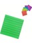 Şeffaf Renkli Yapışkanlı Not Kağıdı Çizgili Karenot (Yeşil 3) 1