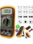 LCD Dijital Multimetre Voltmetre Ac Dc Voltage Otomatik Ranging Multi Metre Test Cihazı Circuit Checker Buzzer (Sarı) 5