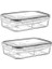 Buffer® 4 Bölmeli Sızdırmaz Contalı Kilitli Kapaklı 1 Litre Erzak Saklama Kabı -LC520 7