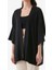 Kadın Kimono Şal Yaka Kısa Kol Düz Desenli %95 Polyester 80 cm 6