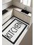 Kitchen Desenli Dijital Baskı Kaymaz Taban Mutfak Halısı H0048 1