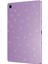 Galaxy Tab A9 Plus 11INÇ ile Uyumlu Kılıf Işıltılı Parlak Görünüm Koton Case X210 X216 X218 Lila 2