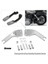 Harley Dyna Super &amp Wide Gde Için Chrome Yolcu Ayağı Peg Montaj Braketi 06-17 (Yurt Dışından) 1