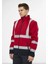 Softshell Mont Reflektörlü Kolları Çıkmalı Kırmızı 2