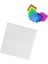 Şeffaf Renkli Yapışkan Post It Kare Not Kağıdı Karenot (Beyaz) 5