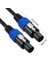2x Speakon Kablosu 6ft Profesyonel 18GUAGE Erkek - Erkek Ses Kablosu Büküm Kilitli Dj Hoparlör ve Amplifikatör Için (Yurt Dışından) 4