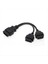 30 cm Obd2 16 Pin Kablo Uzatma Splitter Erkek Çift Dişi Y Obd 16PIN Kablo 1-2 Obd Konnektör Adaptörü (Yurt Dışından) 4