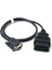 J1962 12V 24V Obd Kablosu 100CM 16 Pin Erkek Db9 Dişi VGA D-Sub 9 Pin Obdıı Adaptörü RS232 Seri Port Hattı Obd2 Kablosu (Yurt Dışından) 1