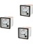 3x SQ48 Analog Ac Akım Panel Ölçer Ammetre 0-15A Gösterge Beyaz + Siyah (Yurt Dışından) 1