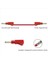 8pcs Çok Metre Test Kurşunları Kablo Jumper Tel Hattı Güvenliği 4mm Muz Fiş Geri Çekilebilir Test Aracı Kırmızı Siyah (Yurt Dışından) 5