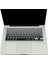 MacBook Klavye Filmi Türkçe Q Kaplama Ultra Ince Silikon Air Pro Eski USB Li Modeller 2008-2017 Uyumlu Yıkanabilir Koruyucu Film Renkli Baskı Siyah Gri 3
