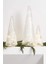 Ribbed Clear Glass Christmas Trees Set 3 Modern Cam Ağaçlar 1